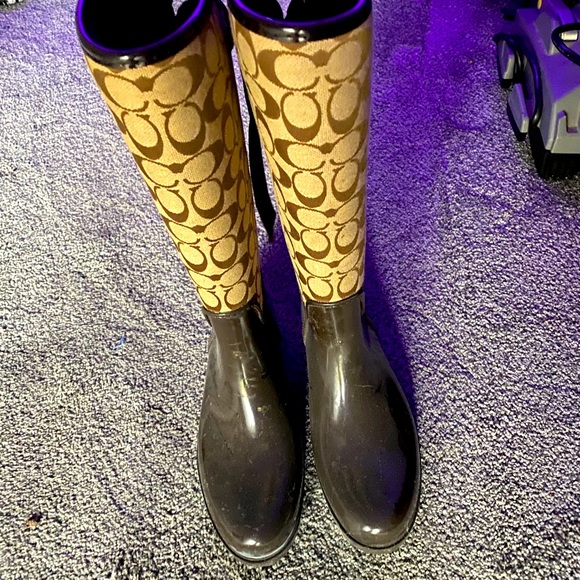 Coach Rain Boots - Picture 1 of 2
